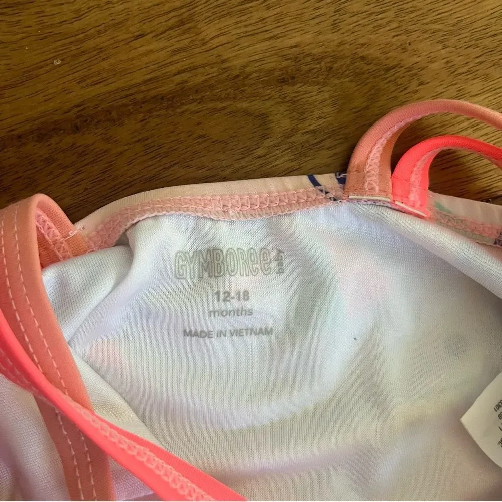 Gymboree Baby Girls Tropical Cross-Back One Piece Swimsuit